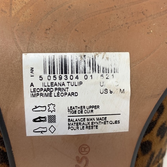 Clarks Illeana Tulip Leopard print leather upper high heel pumps shoes comfort - Picture 7 of 9